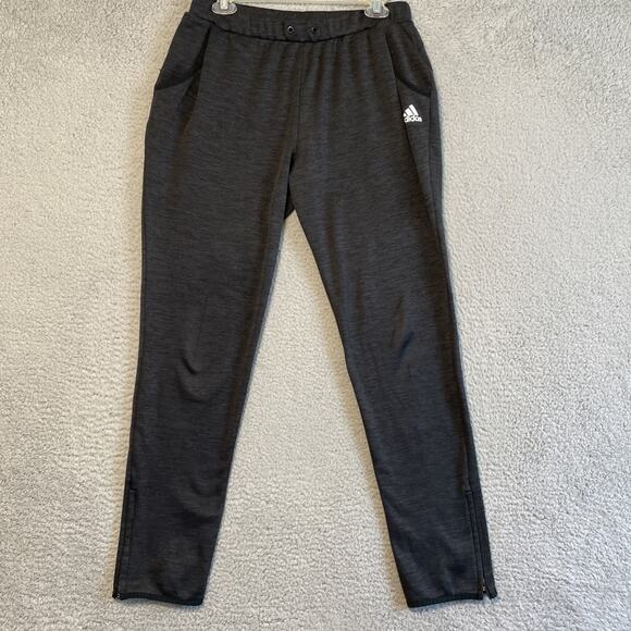 adidas Other - Adidas Track Pants Mens Size M Black Climacool Athletic Joggers Soccer Zip Ankle